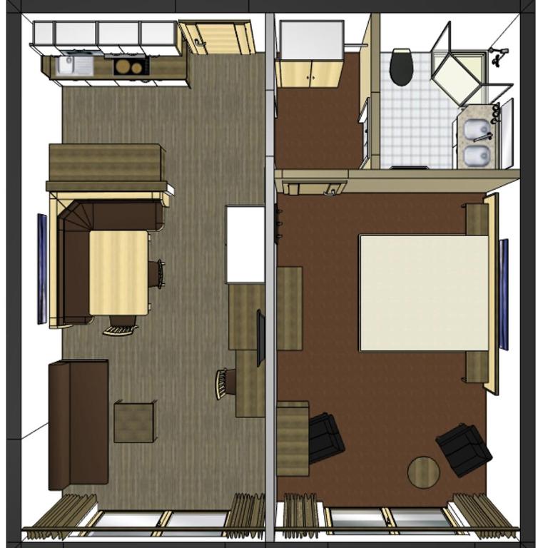 Aparthaus Gondeblick - One-Bedroom Apartment - 45m² - 2