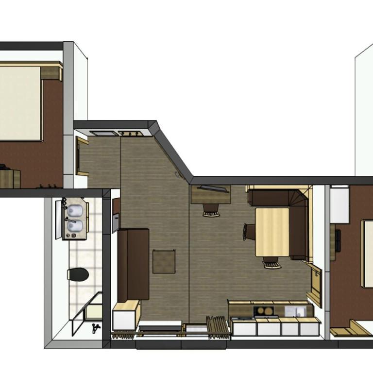 Aparthaus Gondeblick - Two-Bedroom Apartment 65m² B - 2