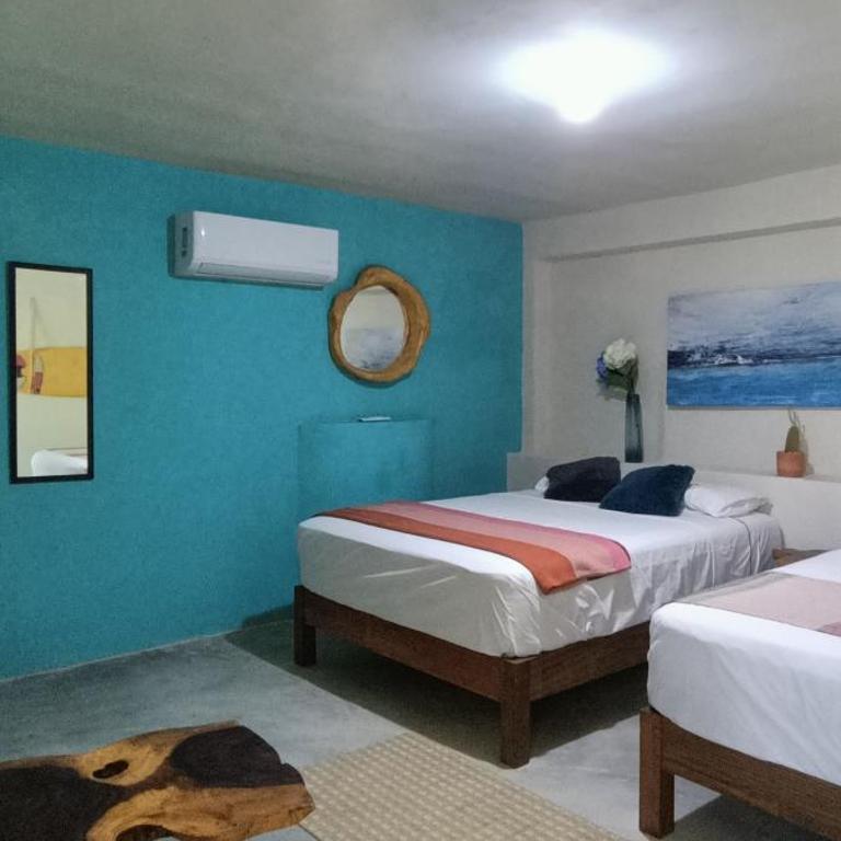 Mar de Fondo - Habitación Doble Estándar con 2 camas dobles - 5