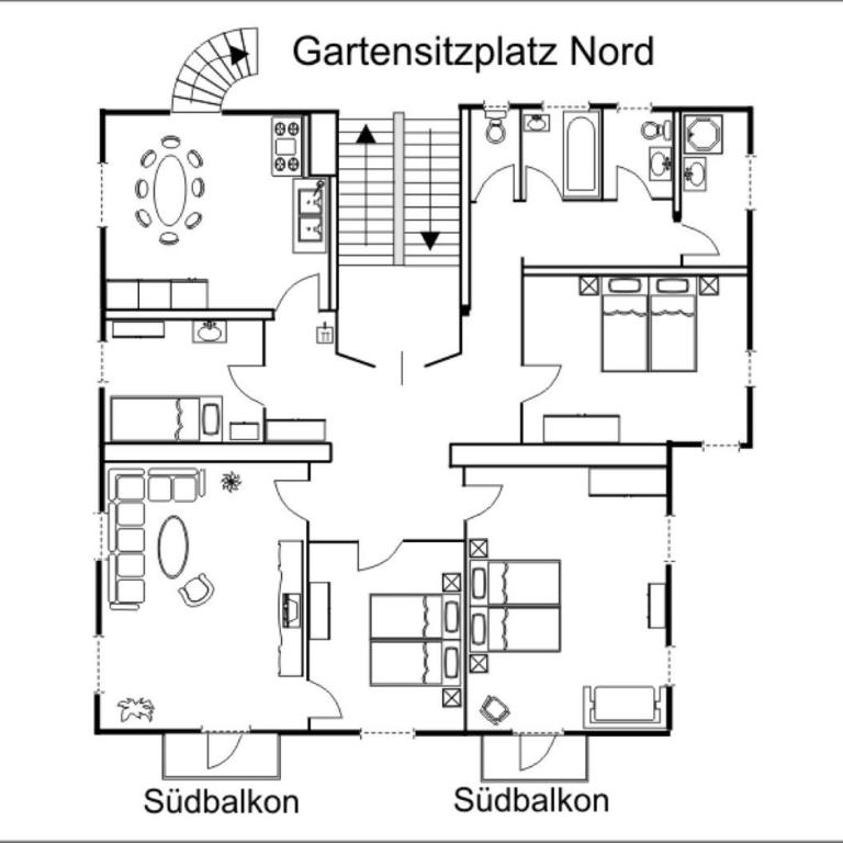 Villa Hartenfels 2 - Apartment mit Blick auf die Berge - 19