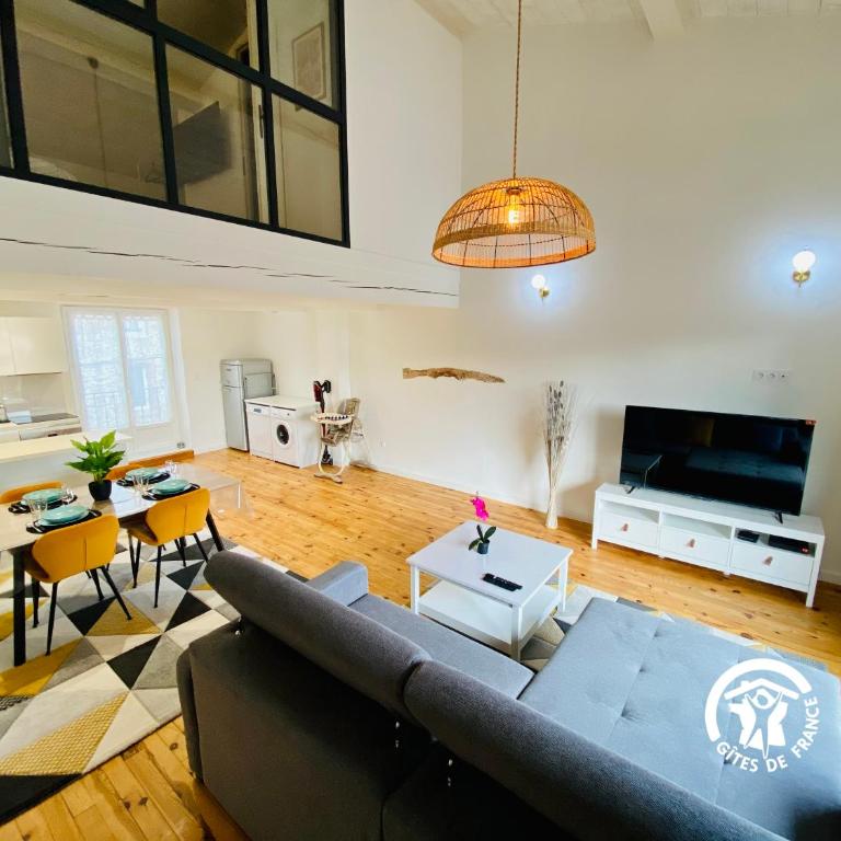 Loft cocon climatisé - Imprenable vue sur le château Comtal - Appartamento con 1 Camera da Letto - 3