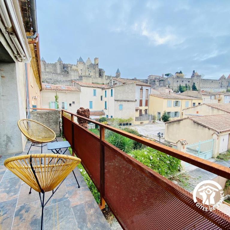 Loft cocon climatisé - Imprenable vue sur le château Comtal - Appartamento con 1 Camera da Letto - 1
