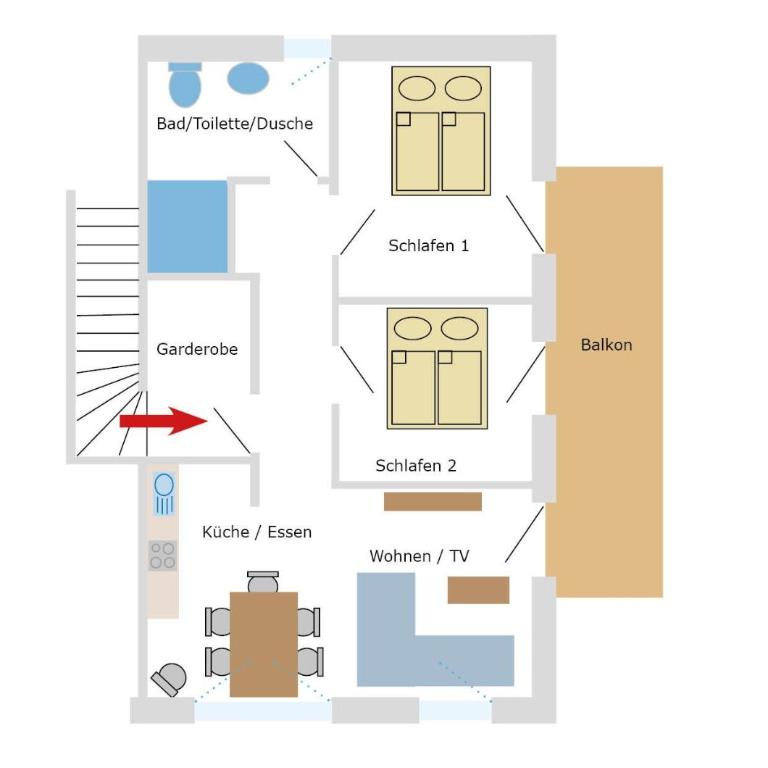 Ferienwohnungen Probst - Apartment mit Balkon - 4