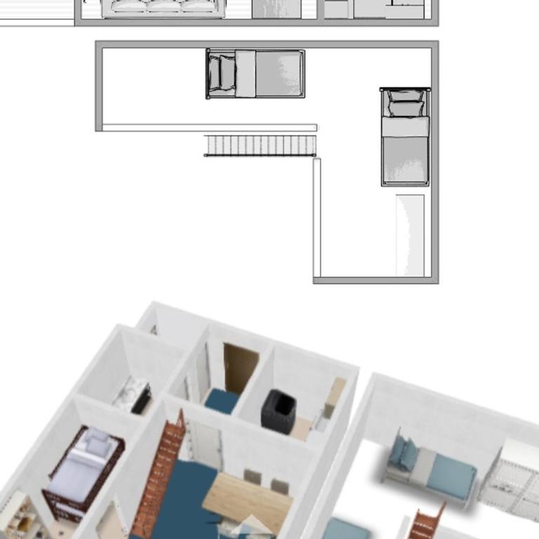 Appartement 2 pièces + mezzanine avec balcon, parking et WiFi - One-Bedroom Apartment - 13