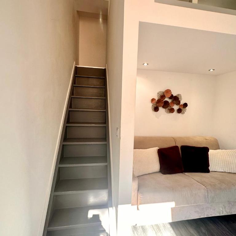 Sweet Loft Menton con letto su mezzanina H1,40 - One-Bedroom Apartment - 13