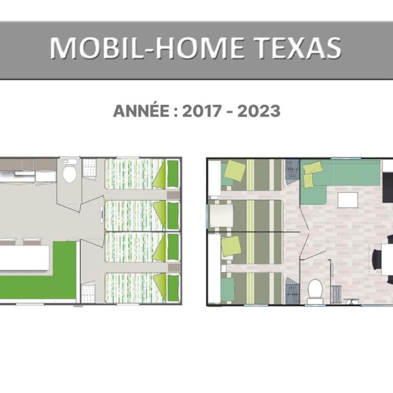 Camping Les Palmiers - Mobile Home Texas Standard 8 Personnes. - 9