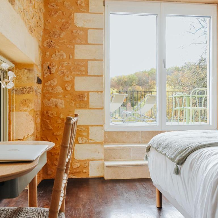 MAISON CISTUS - Maison d'hôtes de charme - Suites et gîte avec terrasses privées - Proche de Sarlat, au coeur de la Nature - Superior Doppel- oder Zweibettzimmer mit Terrasse - 6