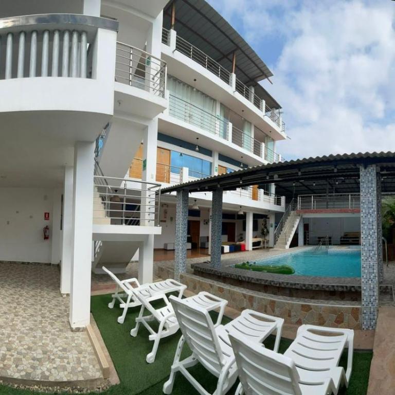 Hospedaje Pinos del Mar - Triple Room with Pool View - 1