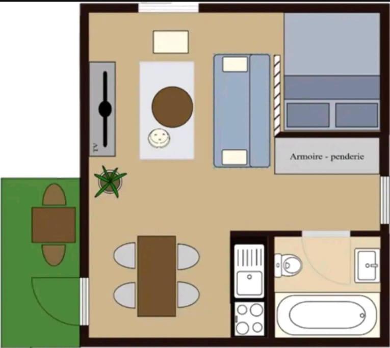Studio au cœur des Alpes et Parking gratuit - Appartement 1 Chambre - 14