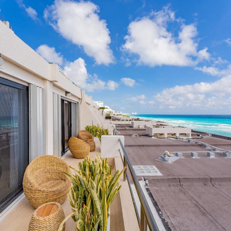 Amazing Caribbean Ocean view at Villas Marlin in Cancun - Apartamento - 49