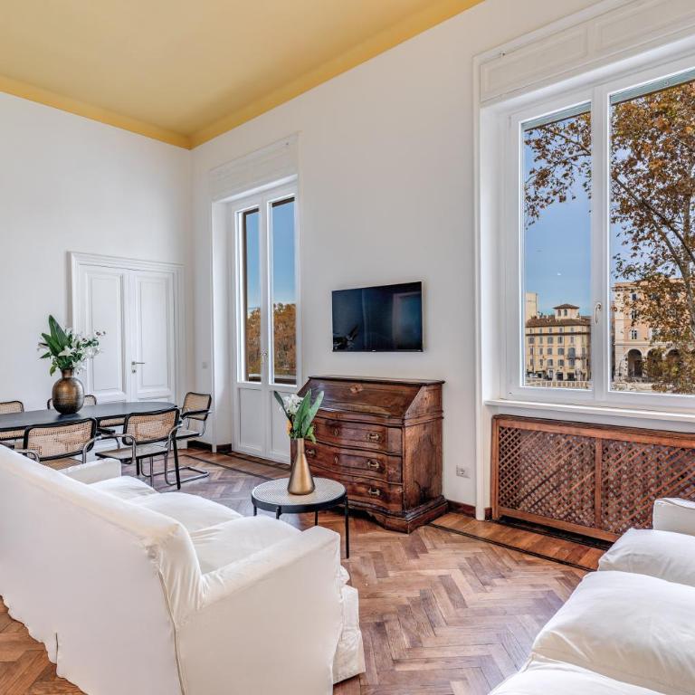 Tree Charme Trilussa - Three-Bedroom Apartment - Separate Building, Address: Lungotevere Raffaello Sanzio n.1 - 12