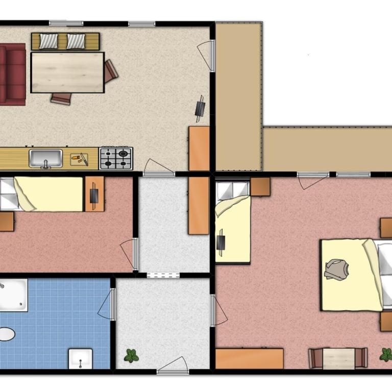 Gästehaus Falkner Ignaz - Standard Apartment mit 2 Schlafzimmern und Balkon - 13