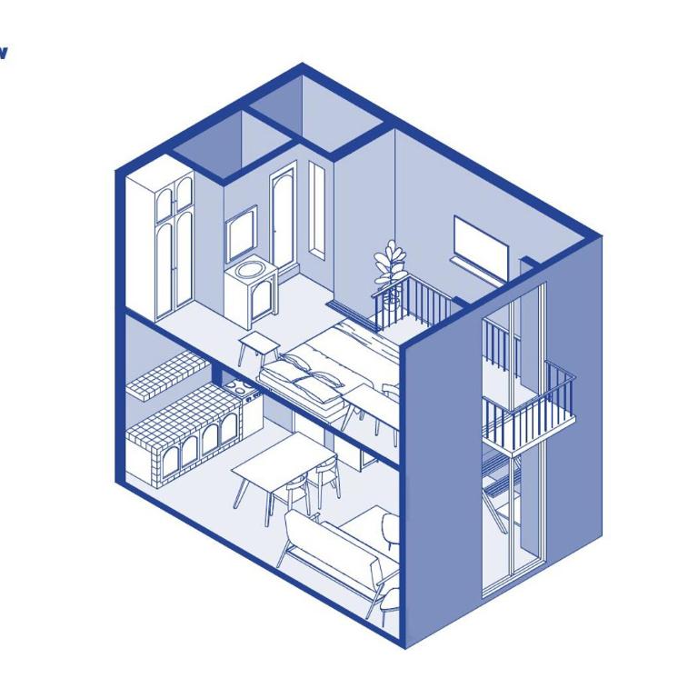 Siento Oaxaca - Apartamento - 2 niveles - 2
