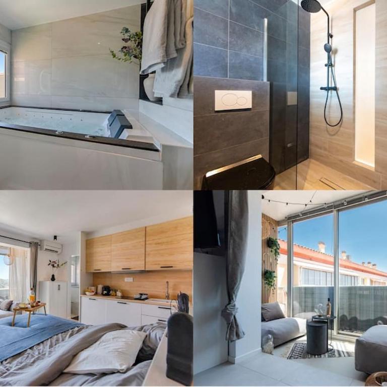 Sea view & spa suite: 3min beach - Estudio - 2