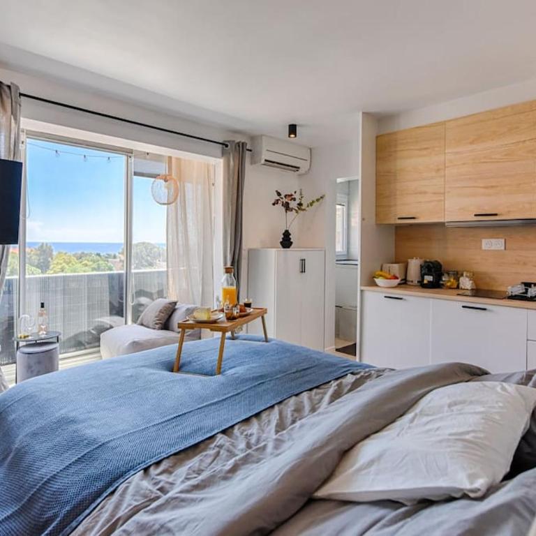 Sea view & spa suite: 3min beach - Estudio - 6