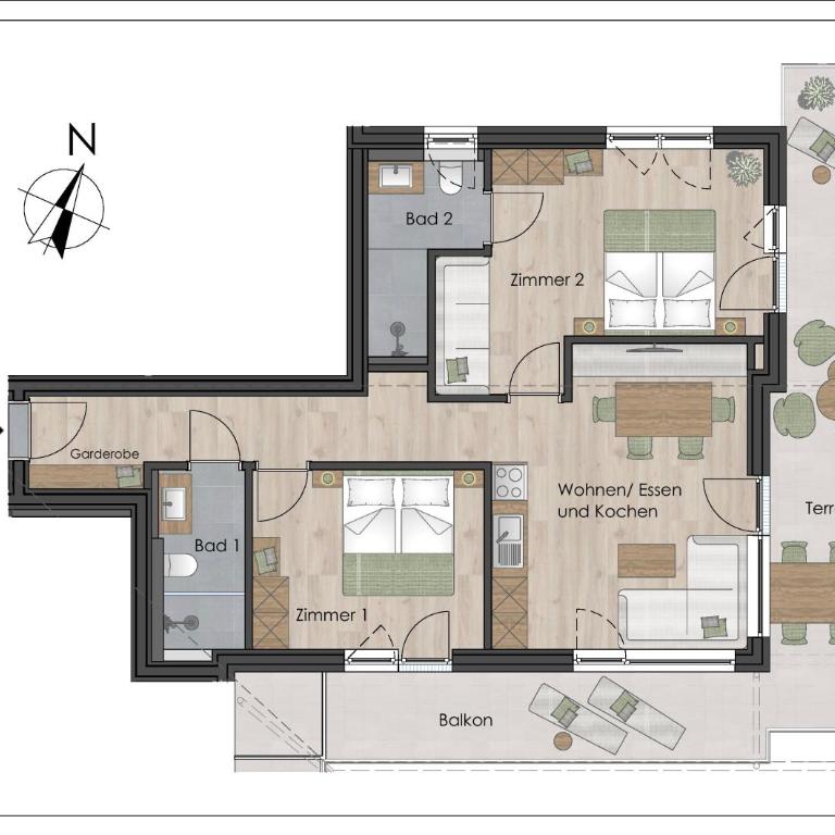 Appartements Andrea Cäciel - Alpline Appartements KG - Penthouse-Apartment - 19