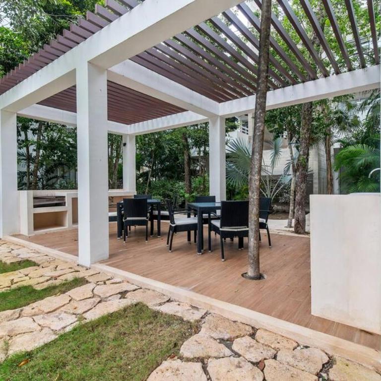 Zama 2 Pools Jacuzzi Gym BBQ 5 min To Tulum Beaches - Apartamento de 2 dormitorios - 13