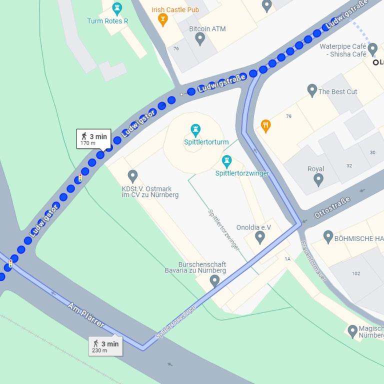 Altstadt - Exklusive 3-Zi-Wohnung für 6 Personen mit 90 qm, großer Dachterrasse, Parkplatz, WLAN - Apartment mit 2 Schlafzimmern - 44