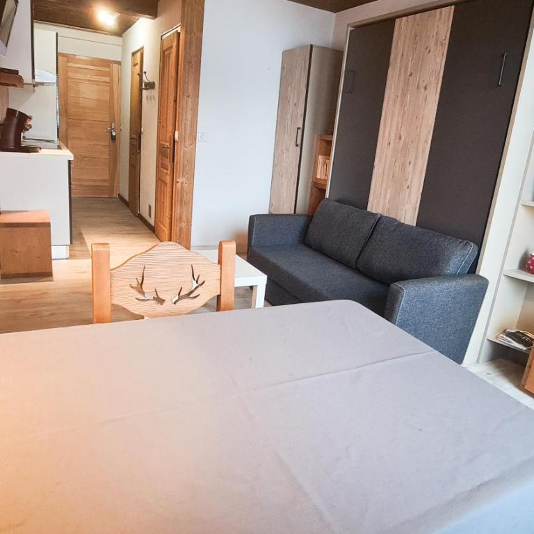 Studio Panorama - Vue montagne et village, Centre la Clusaz - AravisTour - Studio - 12