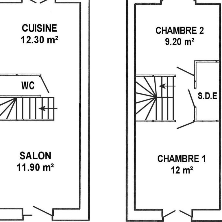 Villa face à la mer avec terrasse privative, confort moderne, Wi-Fi gratuit à Saint-Nazaire - FR-1-306-1260 - Maison 2 Chambres - 16