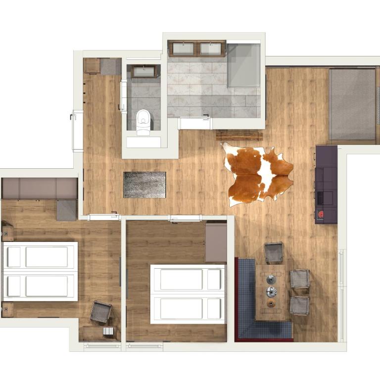 Cabin8 Alpine Flair Apartments - Apartment mit 2 Schlafzimmern - 8