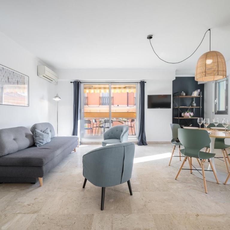 Le Méditerranée - Charmant 3 pièces au coeur du centre ville de Menton AC - Appartamento con 2 Camere da Letto - 7