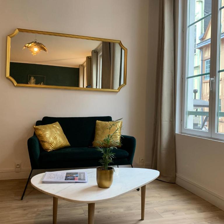 Studio N°2 Plein coeur de Rouen - Appartement 1 Chambre - 4