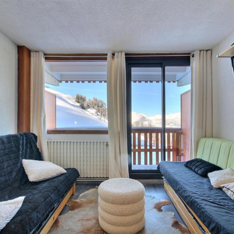 Studio cosy avec balcon et vue Mont-Blanc à La Plagne - FR-1-455-131 - Studio - 2