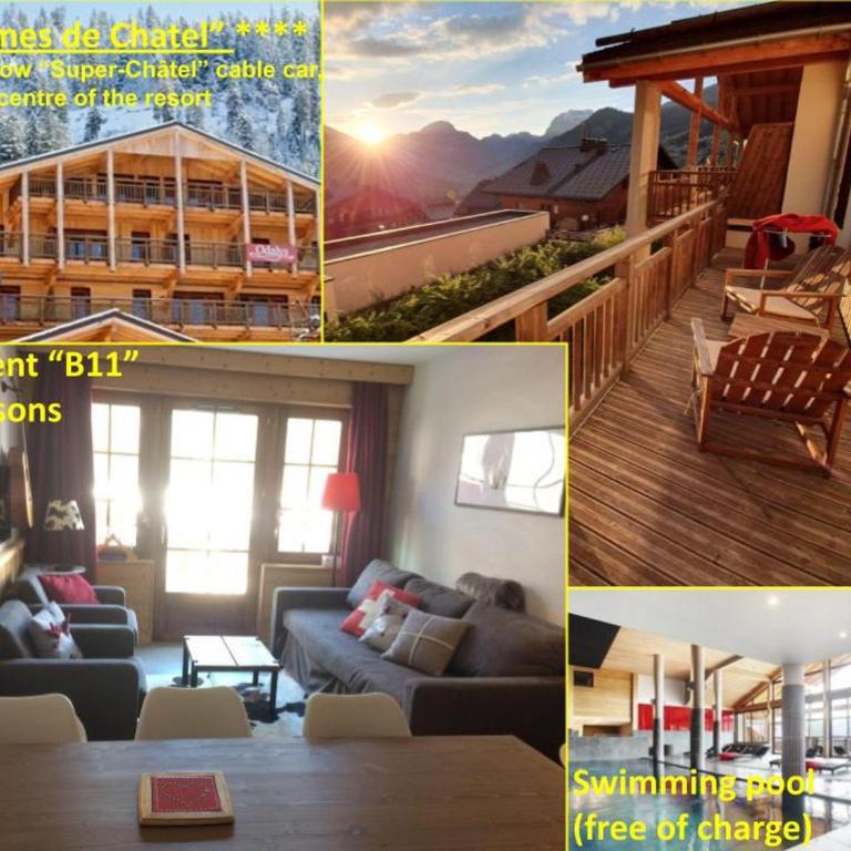 Appartement central à Châtel avec balcon et accès piscine - FR-1-693-105 - Appartement - 11