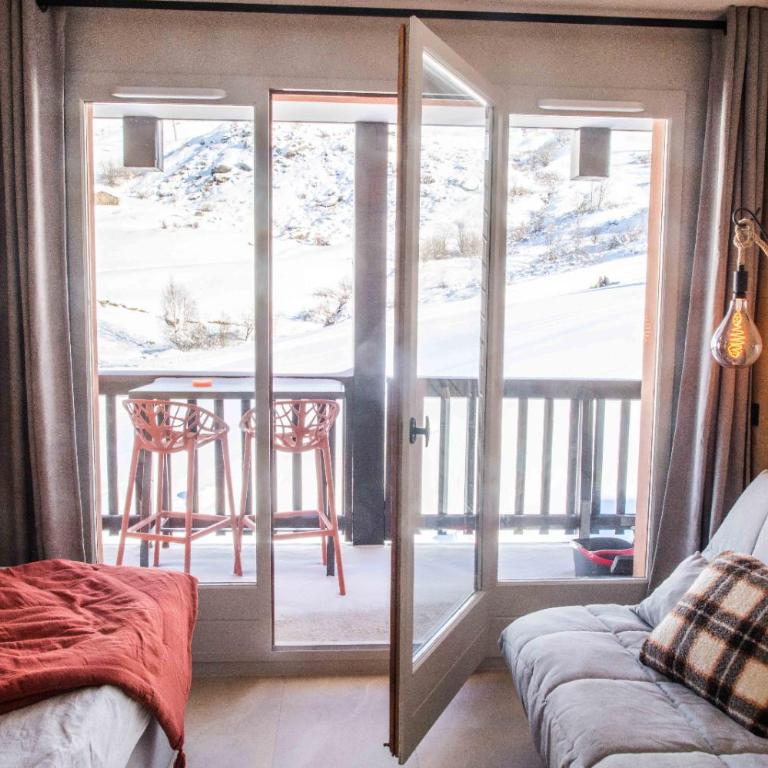 f2 28 m2 n°405 5 personnes ski au pied/piscine - Appartement 1 Chambre - 33