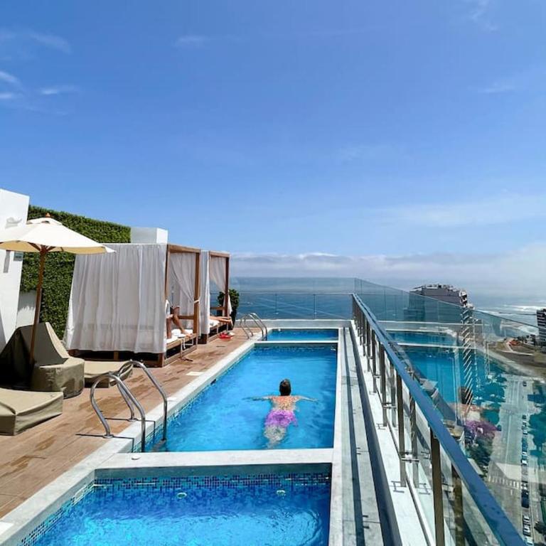 Barranco Piso 18 Vista al mar piscina Jacuzzi gym - Apartamento de 1 dormitorio - 6