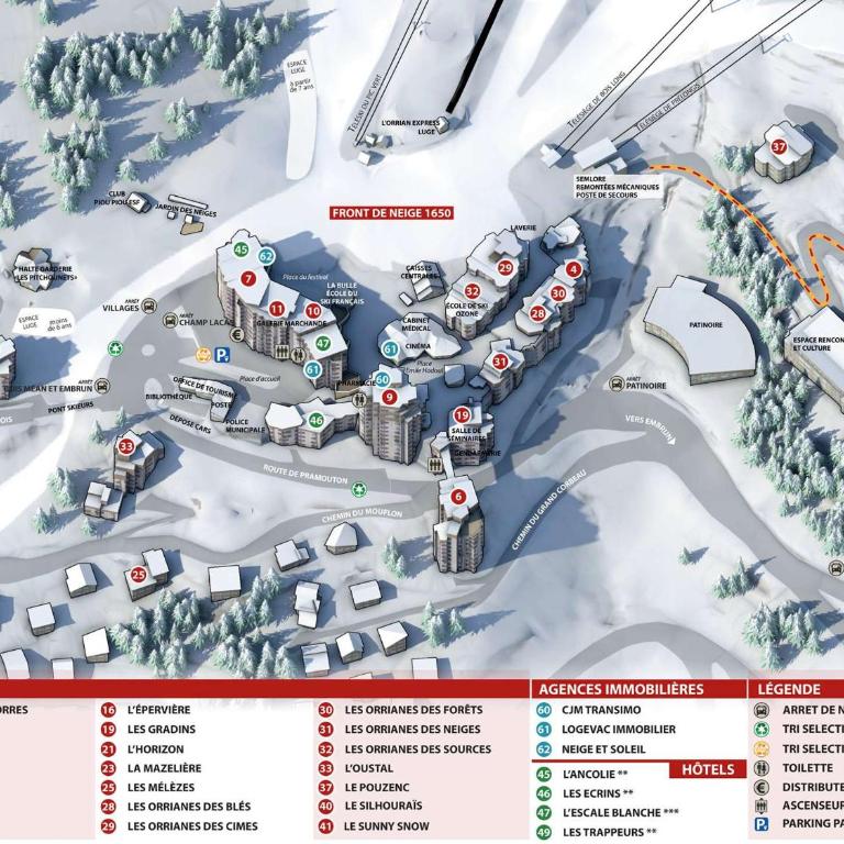 Appartement 6 personnes au centre des Orres 1650 avec accès direct aux pistes - FR-1-322-546 - Apartamento - 2