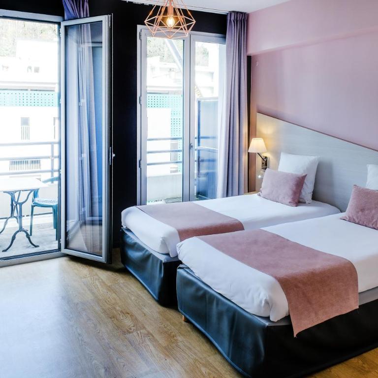 Hôtel Sainte-Rose - Zweibettzimmer mit Balkon - 1