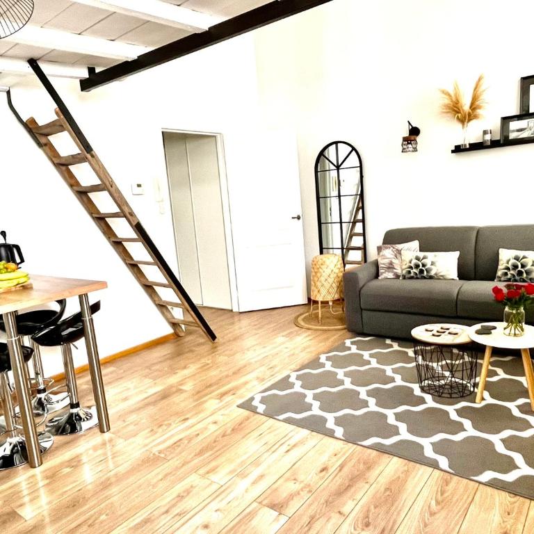 Mini-loft, Clos des Arts - parking gratuit - Studio Apartment - 5