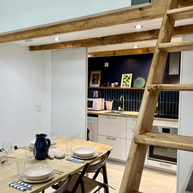 Le Chaptal • Beau T2 • CLIM • Centre Gare St Roch - One-Bedroom Apartment - 8
