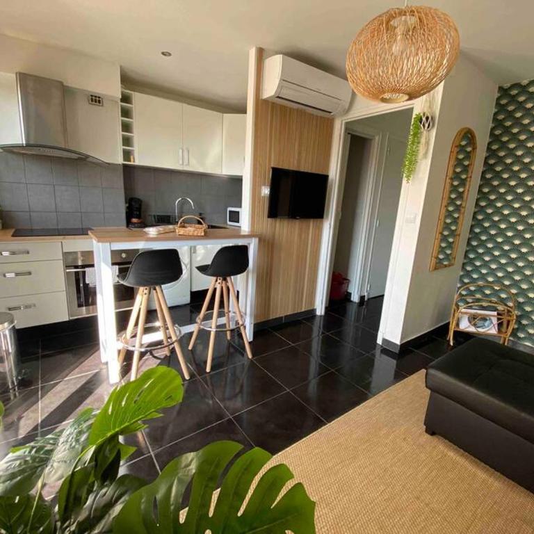 Appart T2 Calme - Centre de Canet - Parking - Clim - Appartamento con 1 Camera da Letto - 14