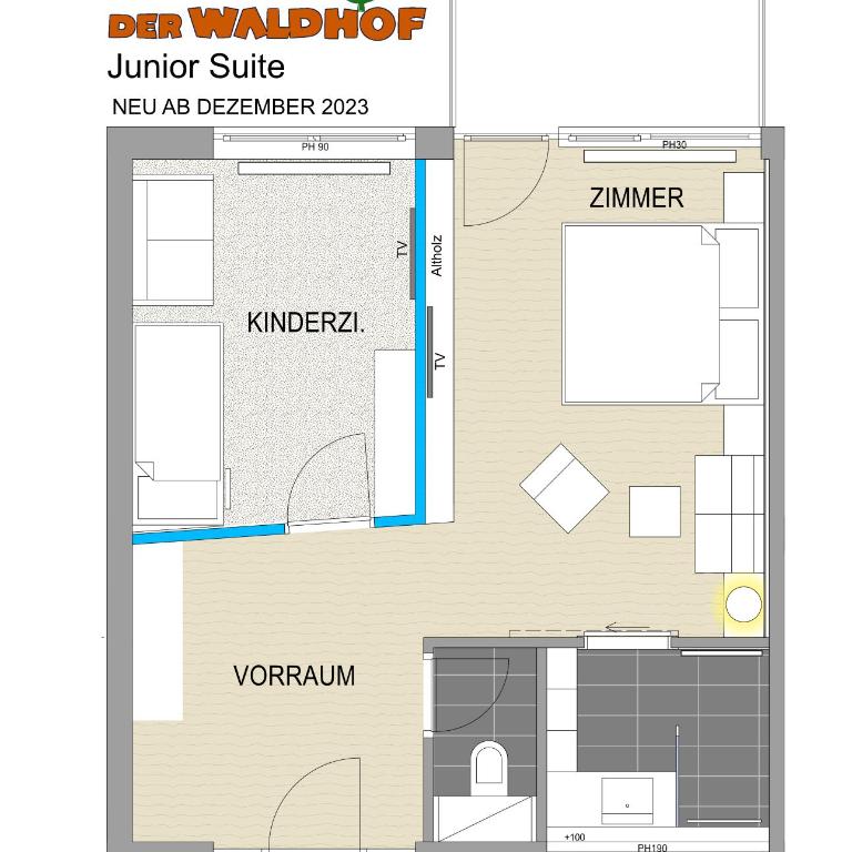 Hotel Der Waldhof - Junior Suite mit Balkon - 2