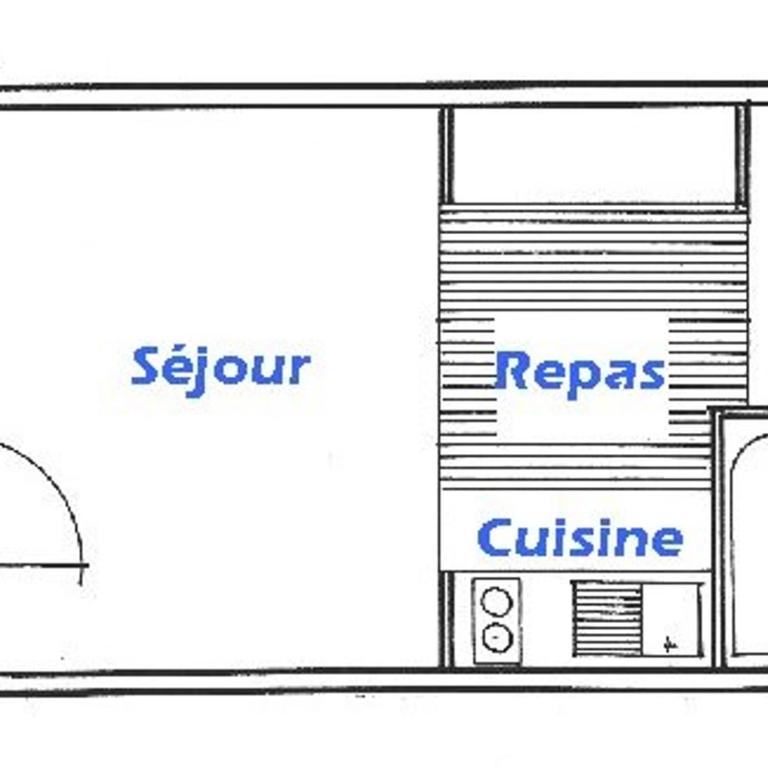 Studio cabine Les Saisies - 4 pers, 24m² - Animaux admis - Studio - 2