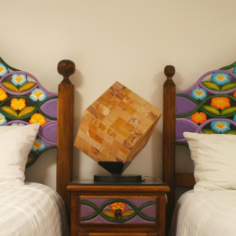 Hotel Rosa Mexicano - Habitación Doble con baño privado - 2 camas - 3