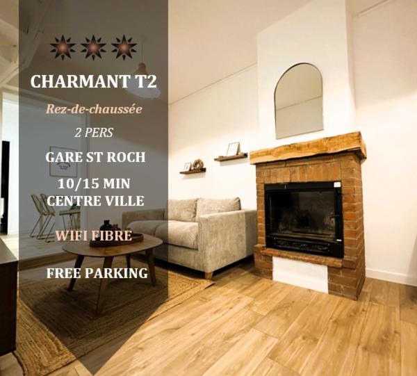 L'Esprit Beige Falaise ~ GARE ST ROCH ~ FREE Parking - Appartement 1 Chambre - 1