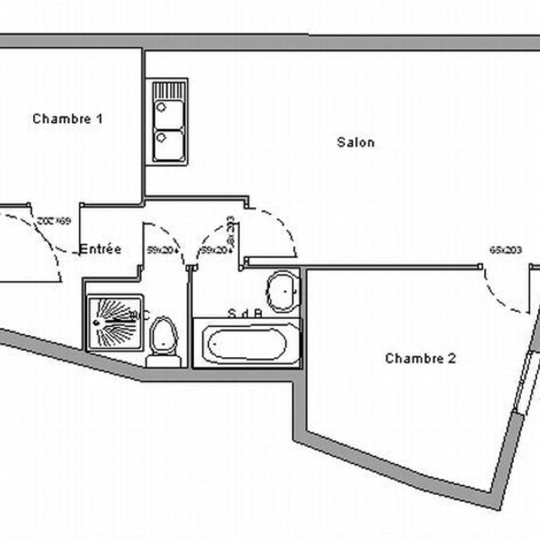 Appartement 2 pièces + cabine, 6 pers, proche pistes - FR-1-340-275 - Apartment - 13
