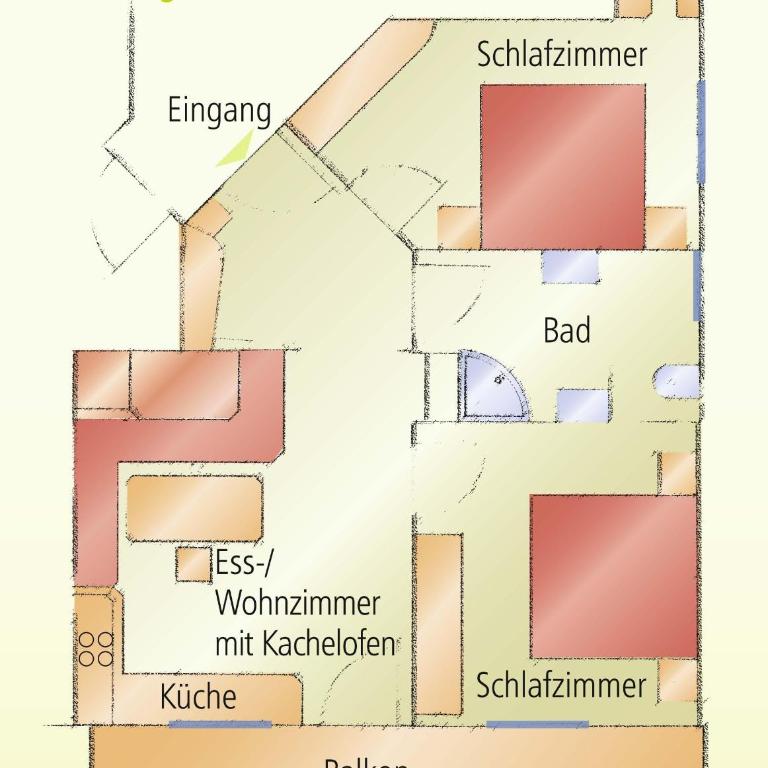 Ruadlhof - Apartment mit 2 Schlafzimmern und Dusche - 6