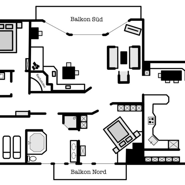 Landhaus Bauer - Deluxe Apartment mit Balkon und 2 Schlafzimmern - 14