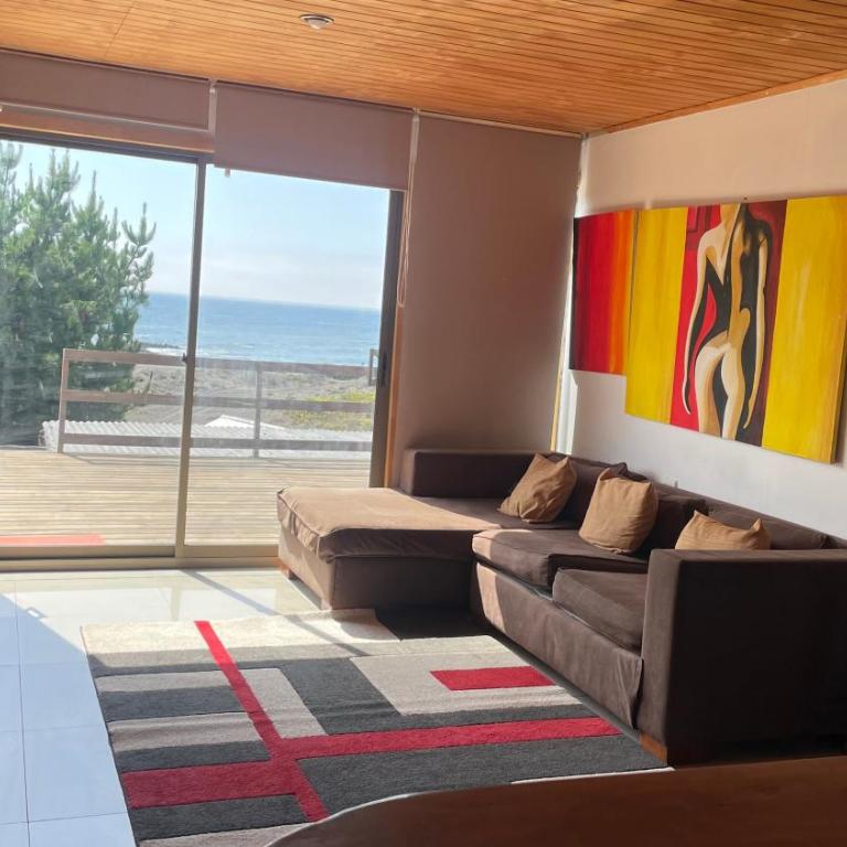 Refugio del mar - cabaña frente al mar en Curanipe con terraza y jardin - Three-Bedroom Apartment - 7