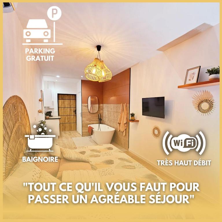 Suite parentale avec parking - Appartamento con 1 Camera da Letto - 10