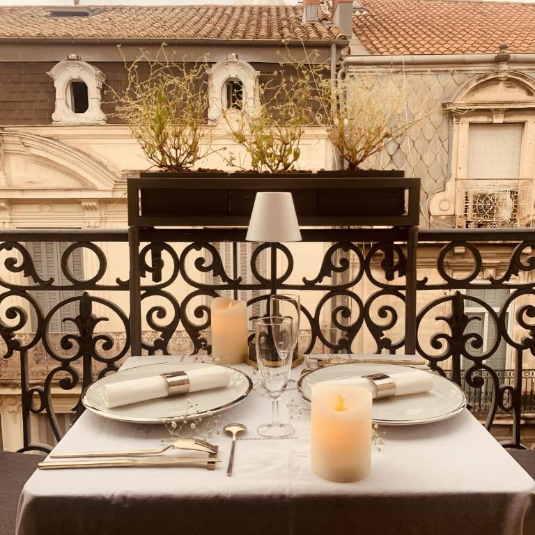 Casa Roma Montpellier Bed&Breakfast chambres d hôte - Deluxe Apartment mit 2 Schlafzimmern - 17