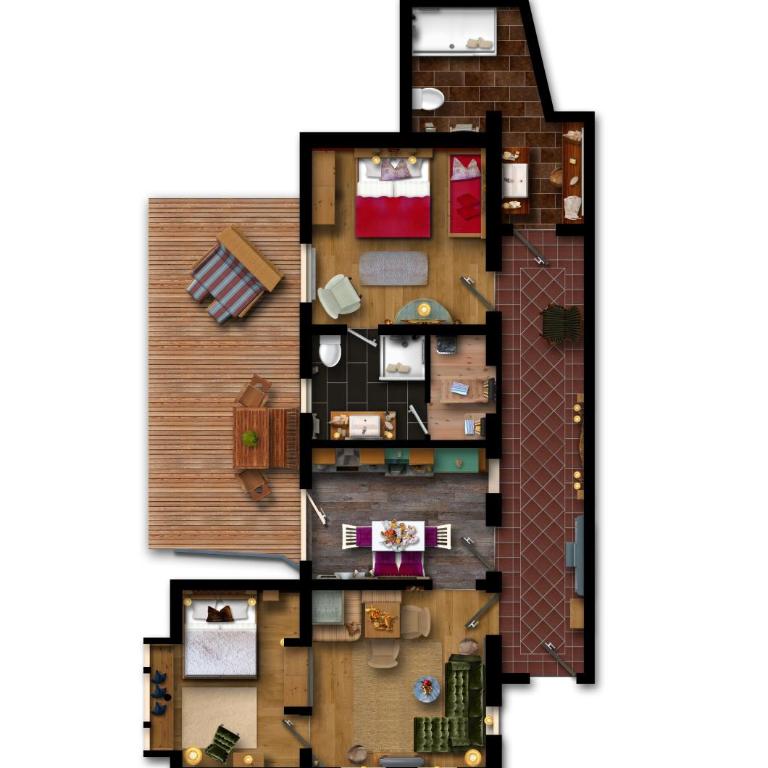 Chalet Bucher - Apartment mit Sauna - 9