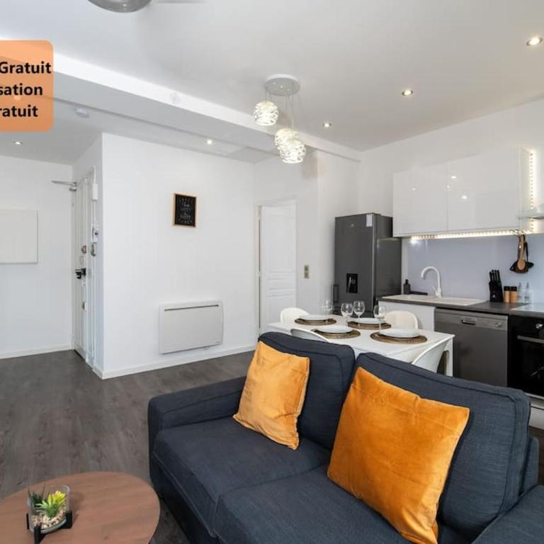 #Rubis du Sud - Wifi - Clim -Parking - Balcon# - Three-Bedroom Apartment with Balcony - 1
