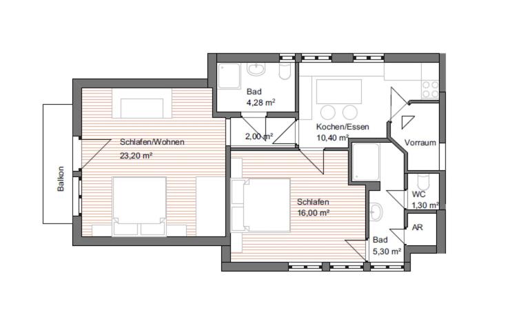 Hörandlhof - Apartamento de 2 dormitorios - 13
