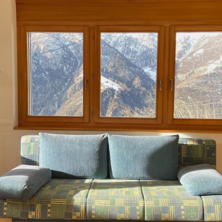 250m zur Hannigalp und Bergpanorama - Apartment mit Blick auf die Berge - 19